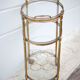 Brass service 3 floors, trolley with wheels