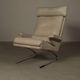 Leather "Swing" lounge chair with ottoman for COR Germany, 1960's