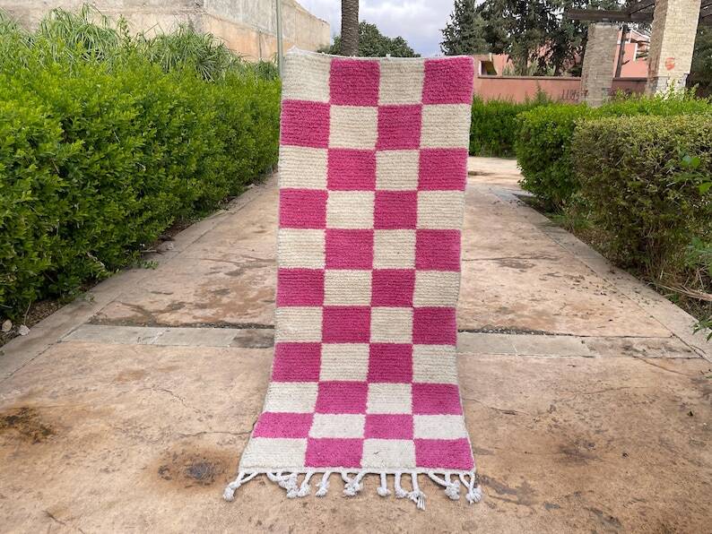 Handmade runner rug 300cm x 90cm