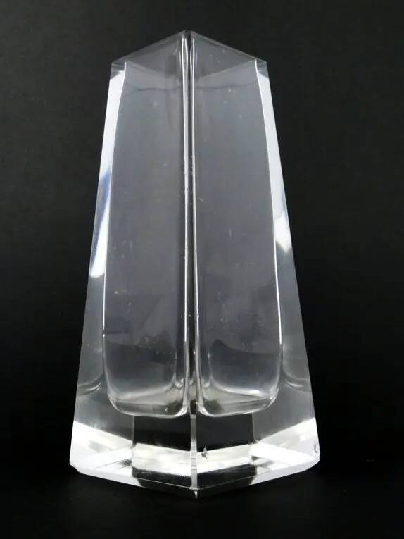 Art Deco vase, crystal, Czechoslovakia, 1930s