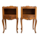 Pair of Louis XV bedside tables in solid wood.
