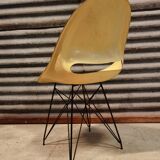 Set of 4 beige chairs by Miroslav Navràtil by Vertex
