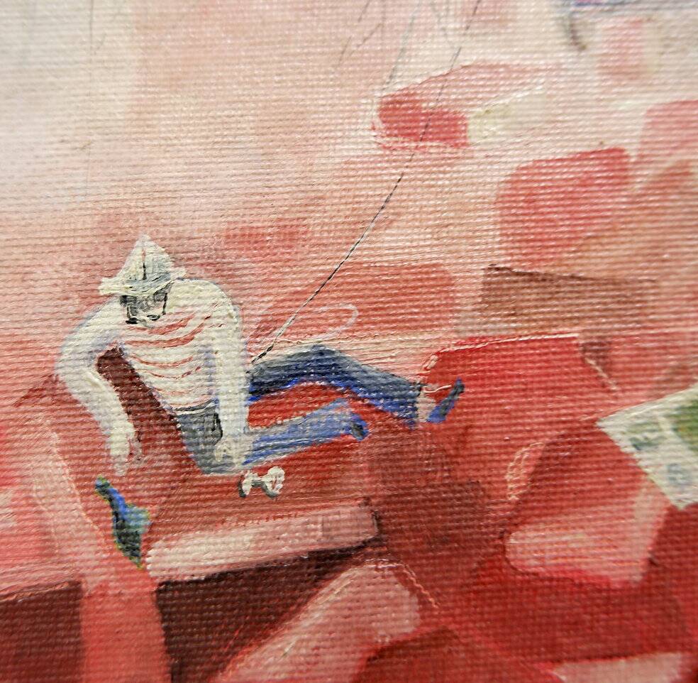 Miroslav Krofián "The Victory of Ideology" contemporary painting - czechia