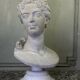 Loam stone bust after Coysevox, portrait of the Duchess of Burgundy