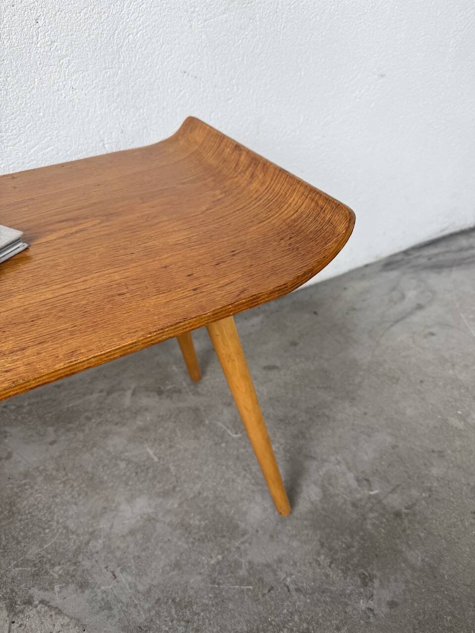 Baumann oak console coffee table from the 60s