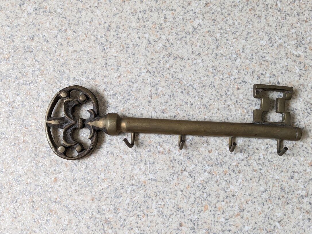 Brass keychain