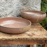 Sandstone jar and large dish