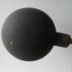 Lampe des années 50, en métal noir et doré