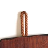 Miroir de forme libre en bois, années 70