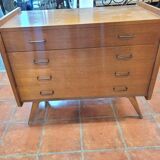 Vintage oak chest of drawers from the 60s