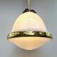Chandelier 1920 opaline and frosted glass brand bag paris