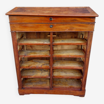 Wooden writing desk, storage unit