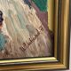 Original Swedish Oil on Panel – “Street Scene” by U. Ekshard – Signed – Dated 1971 – Vintage & Framed