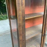 Louis XVI display cabinet in wood and marble from the 19th century.