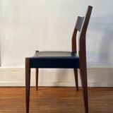 Set of six Scandinavian chairs in vintage teak 1960