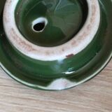 Bistro service, mugs, milk jug, green porcelain bistro coffee maker