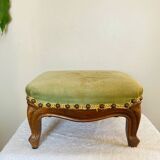 Louis XV footrest in walnut, 19th century, curved base