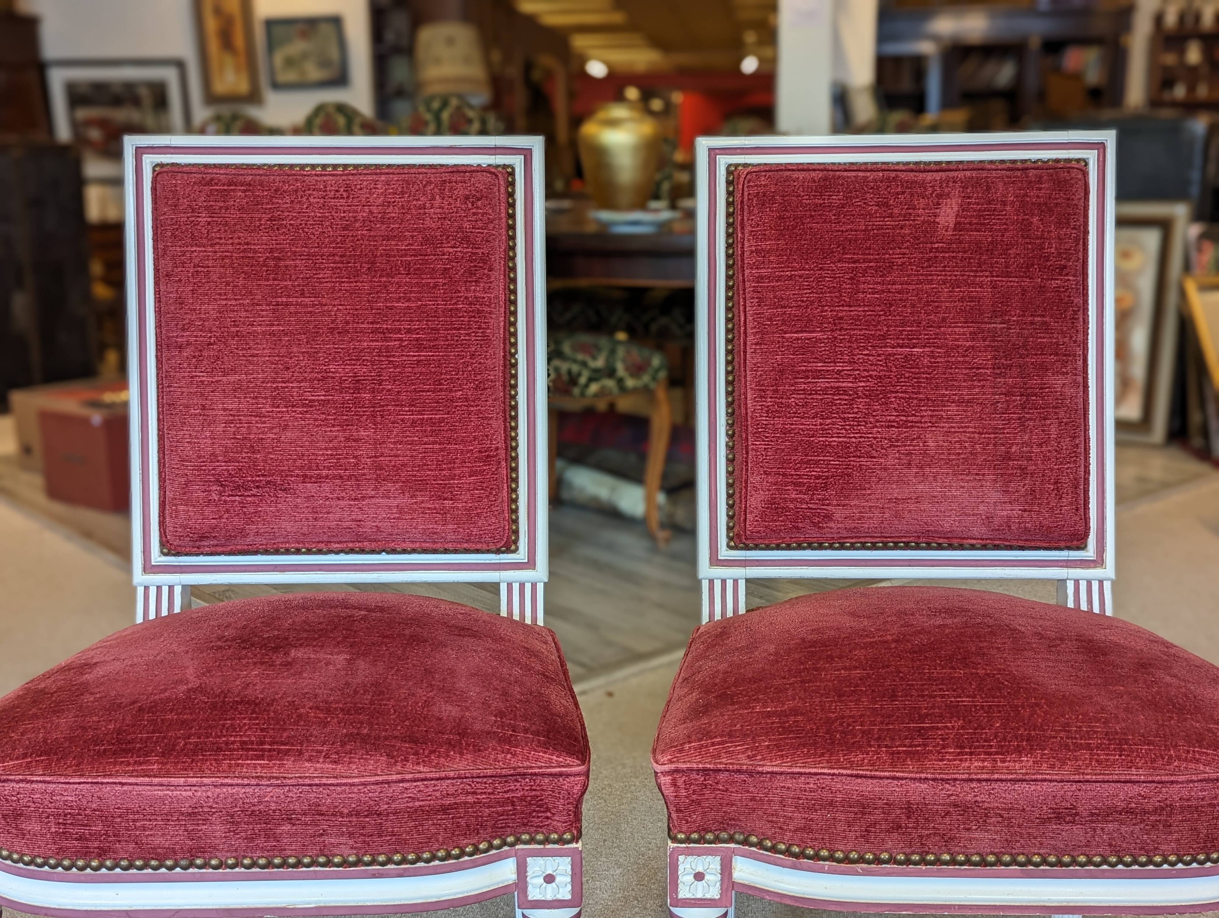 Pair of Louis XVI style chairs