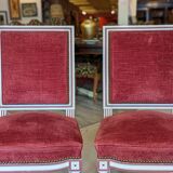 Paire de chaises style louis XVI