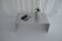 Sculptural Brushed Aluminum Coffee Table