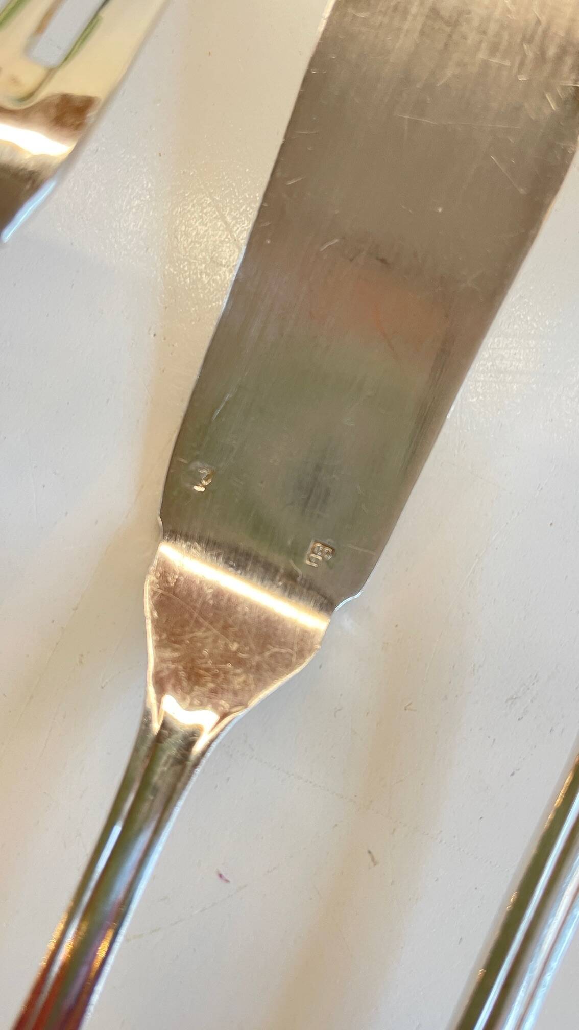 PLATIL 12 Couverts à Poisson  Métal Argenté