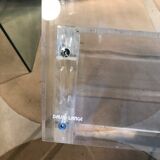 David Lange plexiglass coffee table