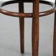 Antique bentwood stool from early 1900s with a seat with beautiful details