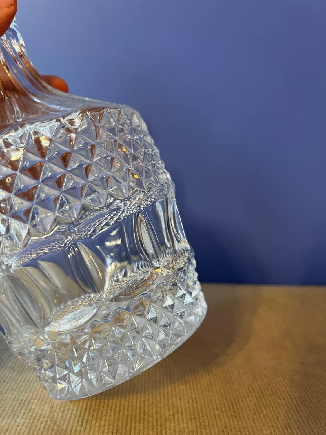 1940s crystal carafe