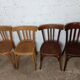 4 chaises bistrot dépareillées