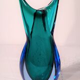 Murano vase with sliced neck by Flavio Poli