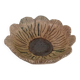 Vintage signed studio pottery flower shaped bowl