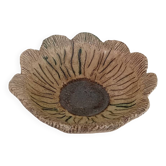 Bol en forme de fleur en céramique de studio vintage signé