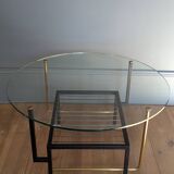 50s coffee table, asymmetrical design