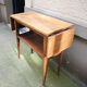 Old solid wood console with 2 flaps.