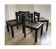 Set of slatted chairs with a vintage design.
