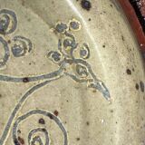 Mid-century modern Danish studio pottery bowl by Bente Lemche, 1960s.