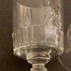 8 old blown glasses, with cut sides, Mirabeau model from Baccarat