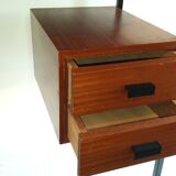 Rosewood and metal desk
