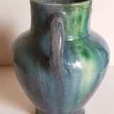 Ancient pottery with blue enamel 19th century
