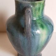 Ancient pottery with blue enamel 19th century