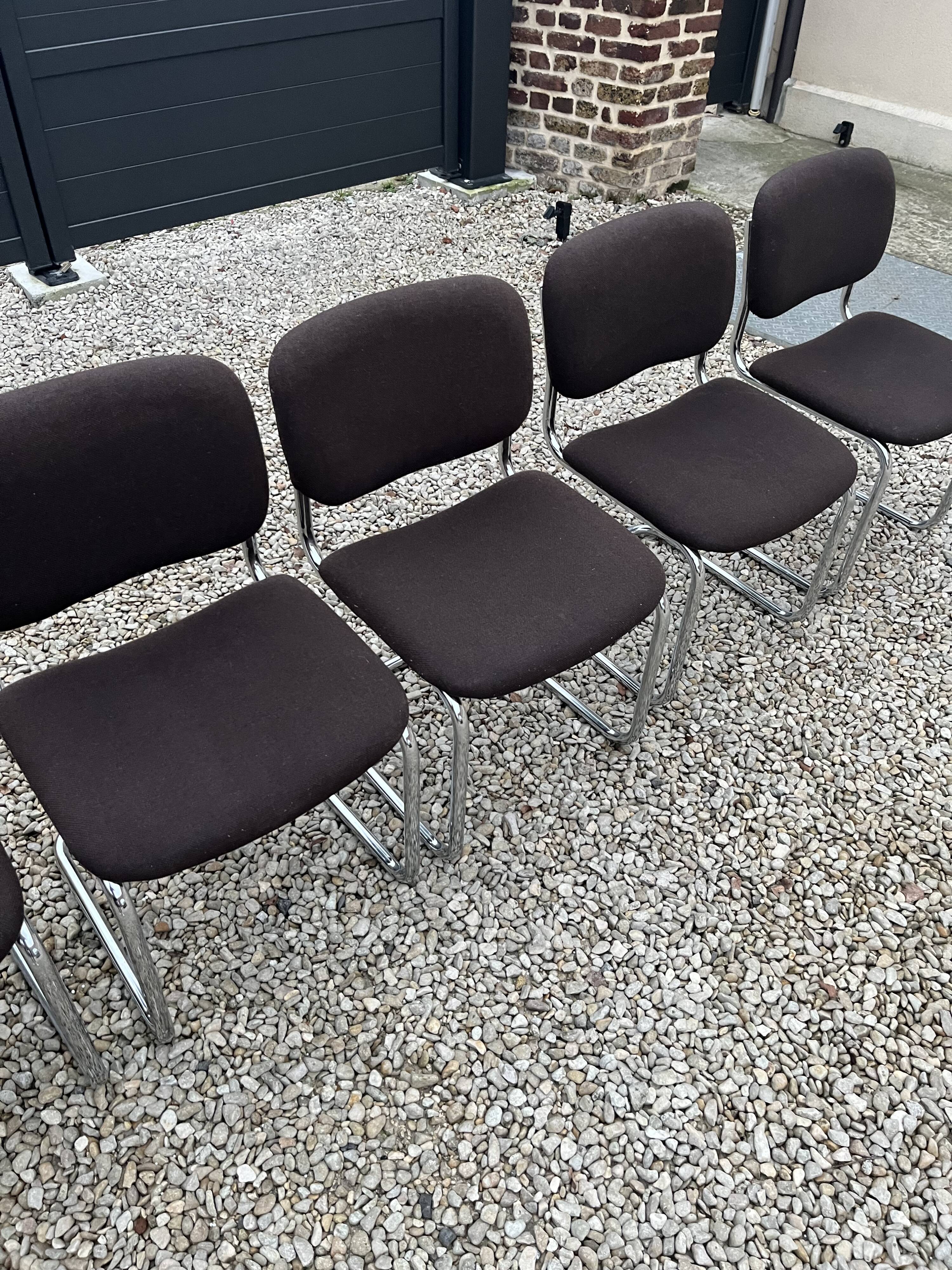 Breuer design fabric cesca chairs