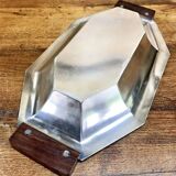 Bannette basket bread basket Art Deco silver metal Rosewood Christofle Alfenide