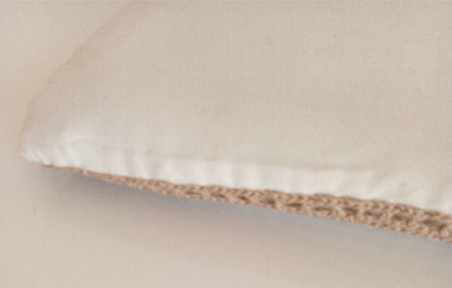 Pair of crocheted cushions