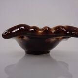 French studio ceramic bowl with fish from Vallauris, 1970s