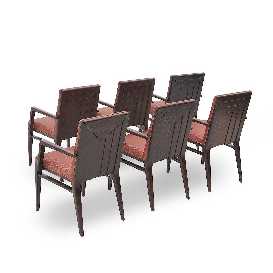 Vintage wooden chairs, 1970s, set of 6