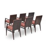 Vintage wooden chairs, 1970s, set of 6