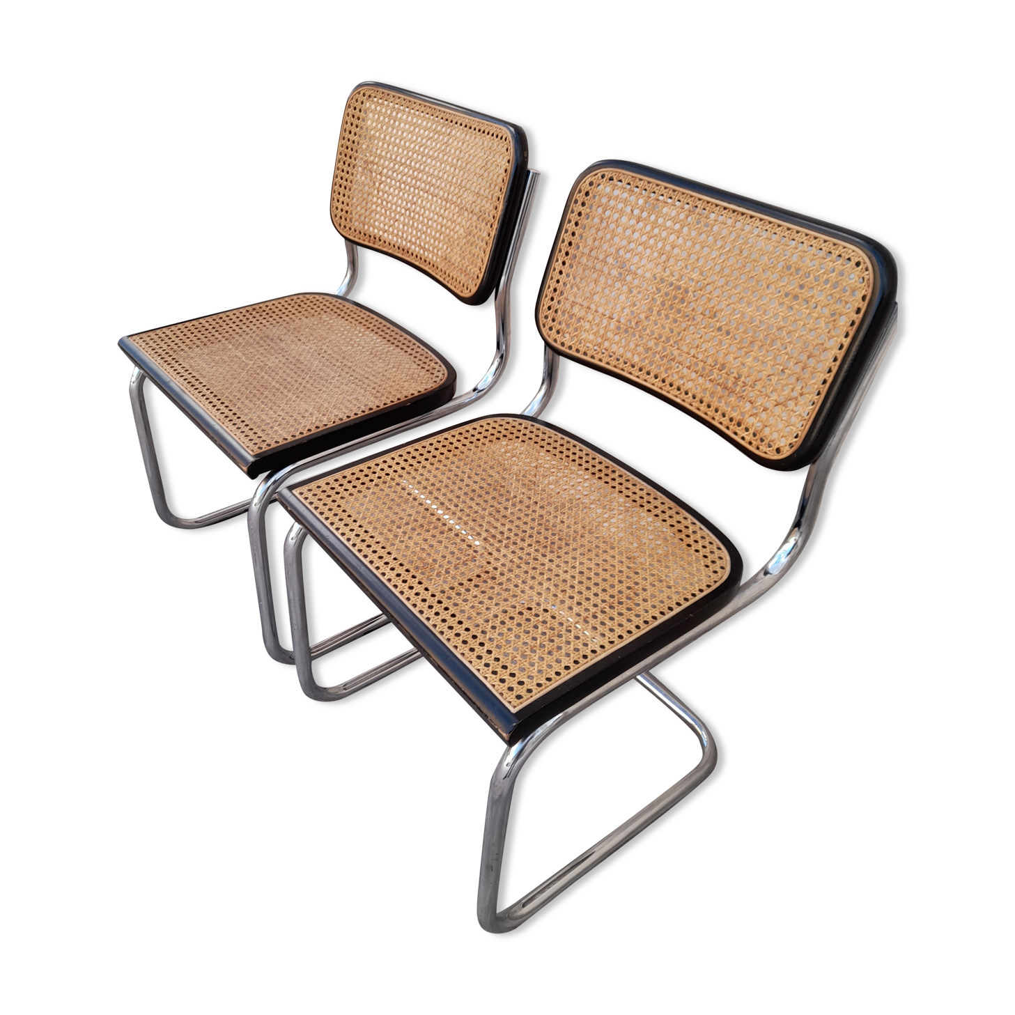 Pair of Chairs B32 cesca Marcel Breuer