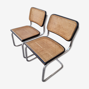 Paire de Chaises B32 cesca Marcel Breuer