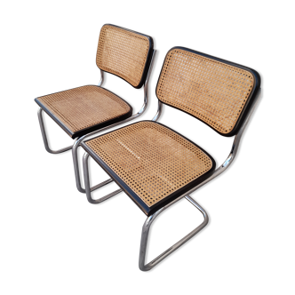 Paire de Chaises B32 cesca Marcel Breuer