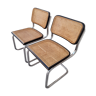 Paire de Chaises B32 cesca Marcel Breuer